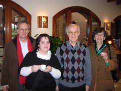 Pater Martin and friends visit from Melk, Austria